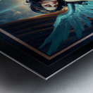 The Celestial Winged Goddess Livia Vestora In Divine Repose Captivating AI Concept Art by Xzendor7 Metal print