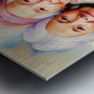 Besties Forever Wrinkles and All Metal print