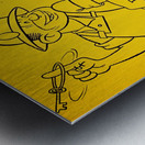 1950s Pittsburgh Steelers Cardinals Cartoon Metal print