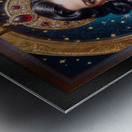 The Breathtaking Portrait Of The Ethereal Beauty Adelina Vespera Mesmerizing AI Concept Art by Xzendor7 Metal print