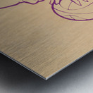 1950s TCU Horned Frog Basketball Cartoon Metal print