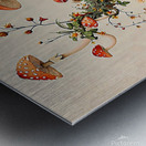 Whimsical Mushroom Garden: A Touch of Enchantment Metal print