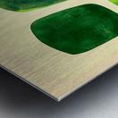 Green Abstract Shapes Metal print