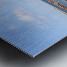 The beach at Fionnphort Mull Scotland with Iona in the background. Fionnphort is the ferry terminal for Iona. Metal print