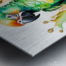 Vivid Parrot Portrait - Colorful Animal Art Metal print