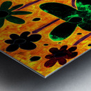 Abstract Energetic Whimsical Garden Metal print