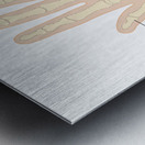 Human hand anatomy  Metal print