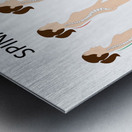 Spinal deformity types Metal print