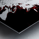 Abstract Contrasting Sunflower Metal print