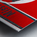 1956 Mississippi Football Ticket Remix Art Metal print