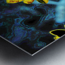  Abstract Yellow Flowers                                                                                                                     Metal print