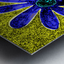 Abstract Vibrant Purple Florals Metal print