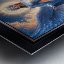 The Heavenly Angel Amelie Aurelia Surrounded by Heavenly Light Mesmerizing AI Concept Art by Xzendor7 Metal print