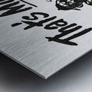 Thats Mighty Low: 1940s Baseball Cartoon Metal print