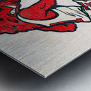 1970s Arkansas Razorback Basketball Cartoon Art Metal print