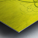 Vintage Oregon Duck Football Player Art by K. Chin Metal print