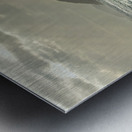 Surfer entering the water during dramatic sunset at Ipanema Beach in Rio de Janeiro  Metal print