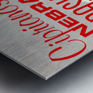 1975 Ciprianos Nebraska Basketball School Metal print