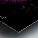 Abstract Dark Sunflower Metal print