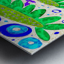 Abstract Flowers Bloom Metal print