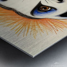 Default A cartoon anteater with its tongue sticki Metal print