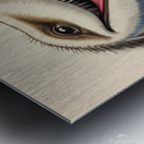 Default A cartoon anteater with its tongue sticki Metal print