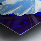 Abstract Blue Wild Poppy Metal print