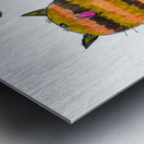 Abstract Cats in Three Metal print