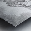 Charcoal Drawing of Mt. Everest Metal print