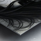 Dark Gothic Woman Portrait – Surreal Black and White Art Metal print