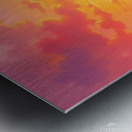 Radiant Wilderness – Sunset River in a Surreal Mountain Valley Metal print