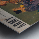 1953 Army Navy Football Cover Art Metal print