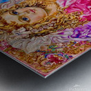 Yumi Sugai. Pink crystal angel. Metal print