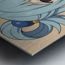 Blue Hair Girl Metal print