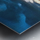 storm clouds over pier Metal print