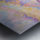 Southwest Sunset – Sandia Mountains & Yucca Desert Landscape Art Metal print