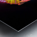 Kensington San Diego Sign Little Planet Night Metal print