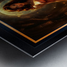 The Delicate Sensuality of Fiorenza Esmeralda in Her Gilded Chamber Gorgeous AI Concept Art by Xzendor7 Metal print