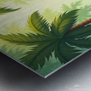 Happy Jungle Bear Metal print