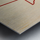 1970s OU Were Still On Top of Texas Art Metal print