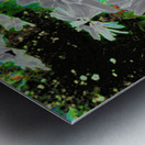 Abstract Psychedelic Daises Metal print