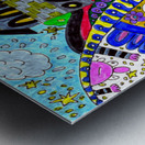 Abstract Doodle Creativity Metal print