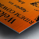 Vintage Oklahoma A&M Football Homecoming Art Metal print