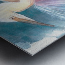 An Egret facing the wind Metal print