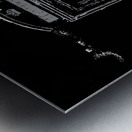 Abstract Black Phone Box Metal print