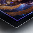 The Ethereal Beauty Of The Cosmic Guardian Lyrianne Thais Gorgeous AI Concept Art by Xzendor7 Metal print