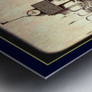 1966 Notre Dame at USC Ticket and Photo Metal print