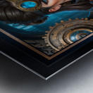 Clockwork Portrait Of Victorian Beauty Lyrianne Grayson Captivating AI Concept Art by Xzendor7 Metal print