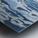 Mink Bay Winter Clouds Painting Metal print