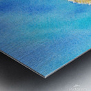 Hedgehog in spring watercolor painting Metal print